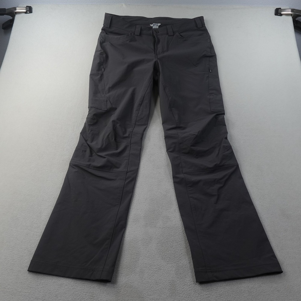 Duluth Flexpedition Pants Womens 12 Gray Bootcut Stretch Hiking Cargo 95704